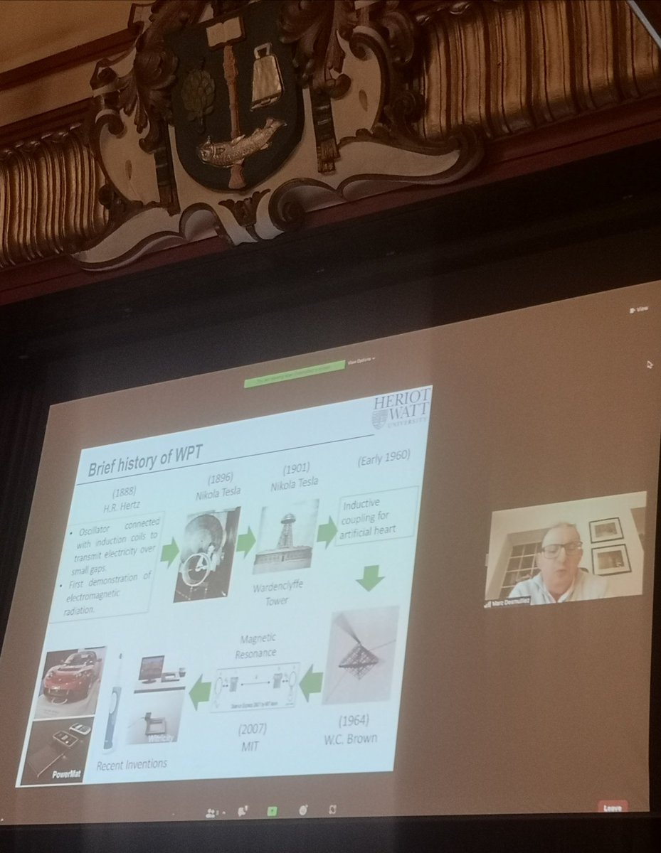 Starting with a short timeline of wireless power transfer starting as early as 1888, Prof Desmulliez from <a href="/ISSS_HW/">ISSS Heriot-Watt</a> is now comparing different methods of power transfer for implantable medical devices &amp; some of the challenges faced by these