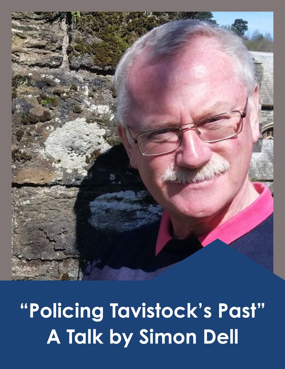 'Tavistock Guildhall (A Story of Policing)' by Simon Dell was published to celebrate the restoration &amp; opening of Tavistock Guildhall. His talk will chart the Guildhall's life, which housed the magistrates’ court &amp; police station 1848-2012👮
Book here: eventbrite.co.uk/e/policing-tav…