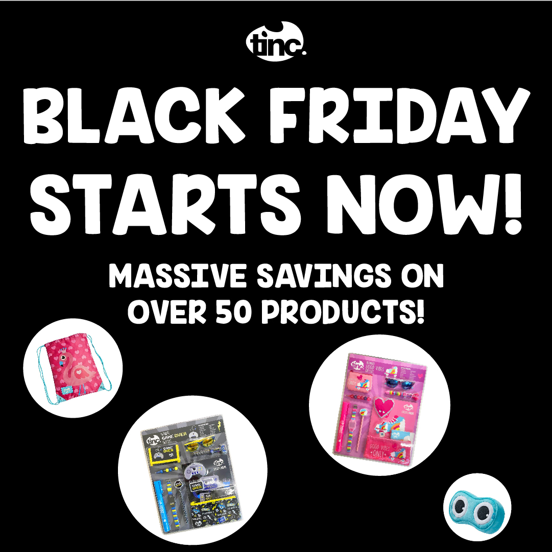 tinc_official's tweet photo. Black Friday starts now with some amazing price reductions on over 50 products for a limited time only! 🤩
https://t.co/CbYGTTKcMS

#tinc #BlackFriday https://t.co/RMNPiplFw5