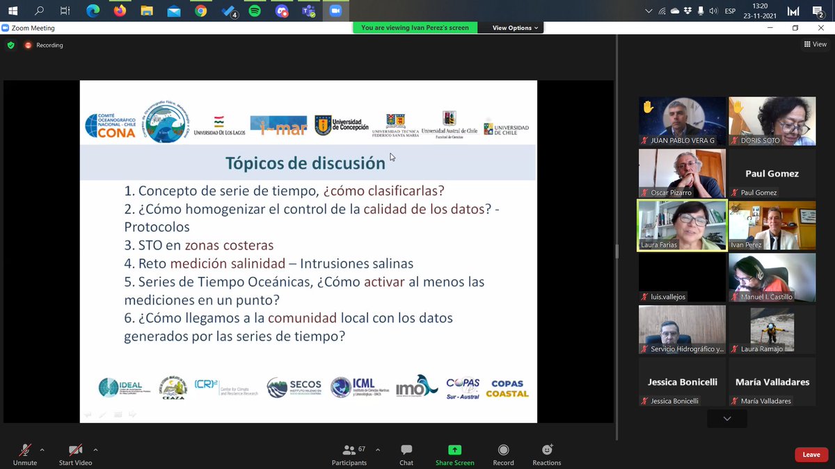 ofmc2019's tweet photo. Inicia el Cierre y Discusión del I Taller de Series de Tiempo Oceanográfica en Chile, o será Series de Tiempo Ecológica

Nuevos compromisos y muchos desafíos se vislumbran https://t.co/kg4xYCVgbW