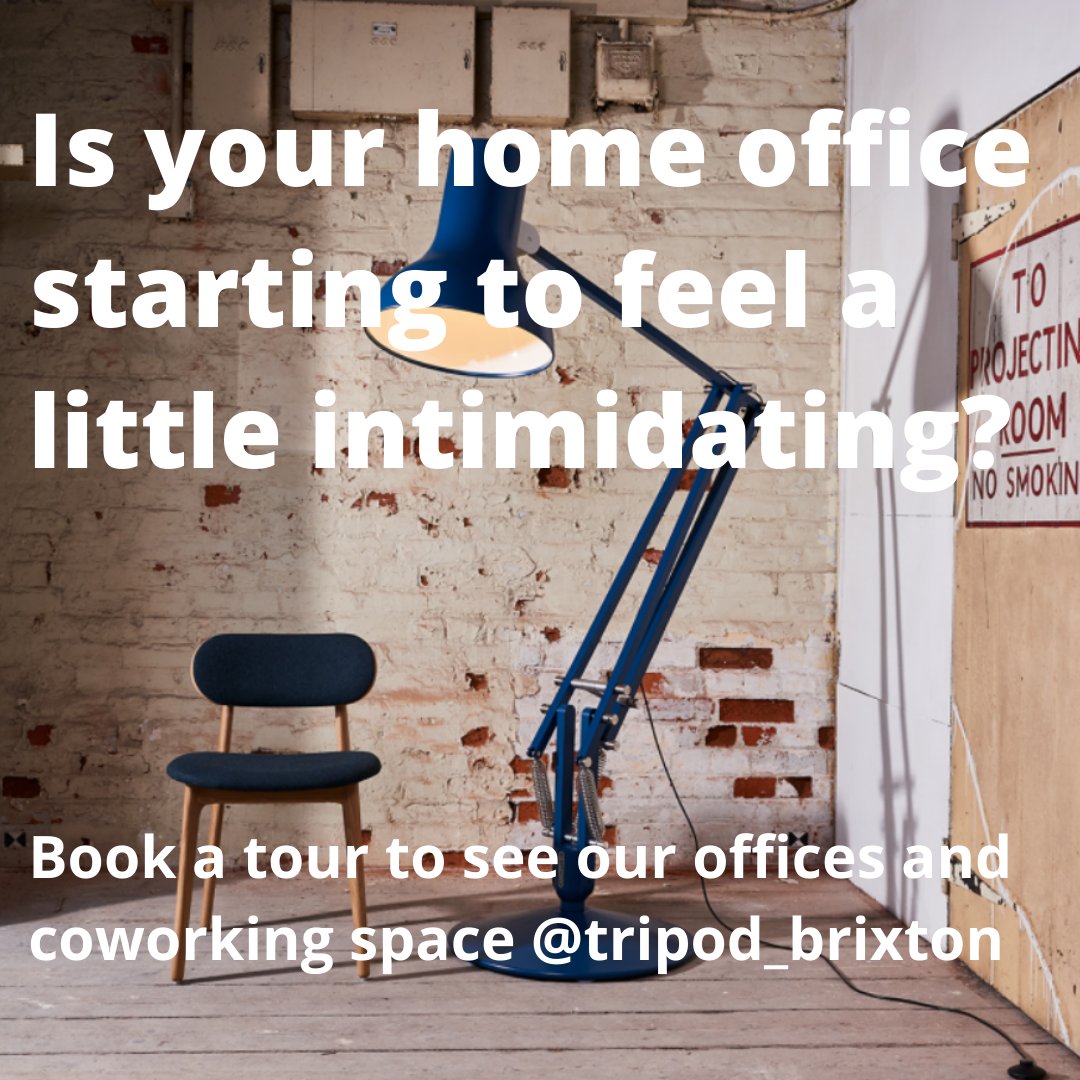 tripod_brixton's tweet photo. Need people? Come and see us at Tripod Brixton. We have offices, coworking desks and...yes, people. From £189/mth for your own desk to £1600 for an office for upto 12 people https://t.co/TBUaAAxuuh Email tripod@meanwhilespace.com #officetorent #studiotorent #desktorent #coworking https://t.co/KhvZbBHQ57