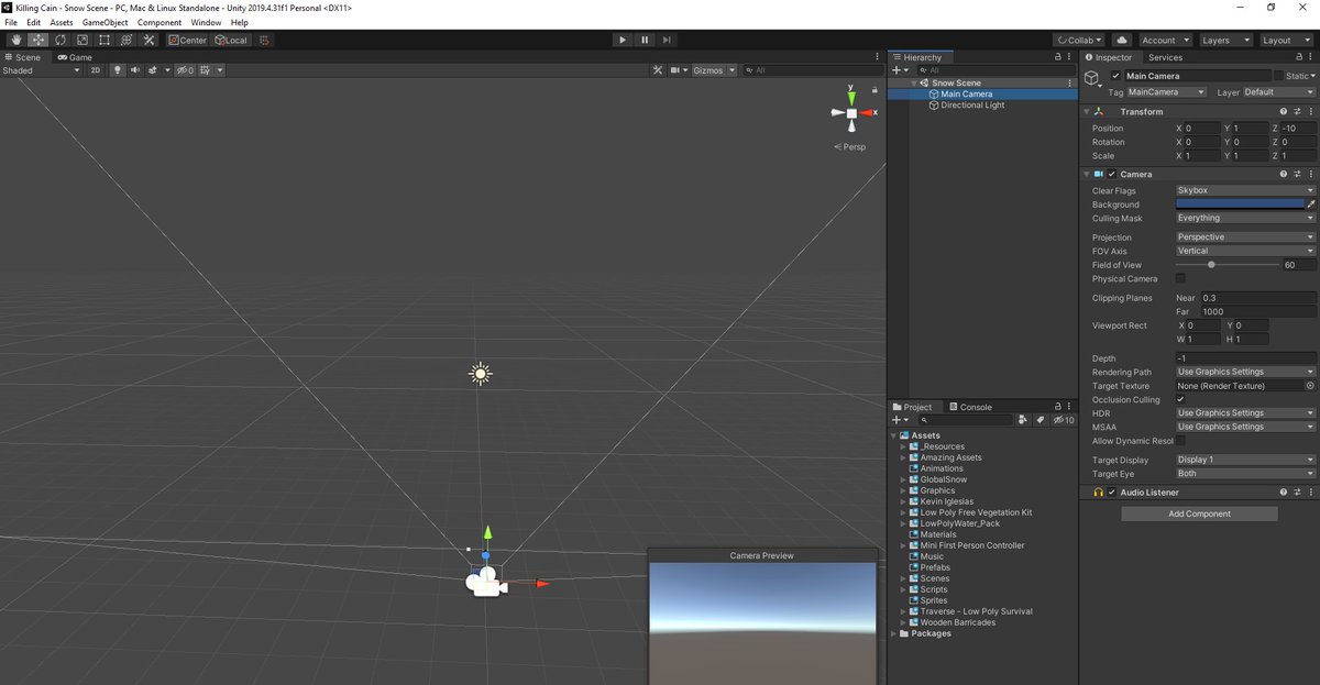 GameDevGirl89's tweet photo. Just opened a new project. After some family time, I'll start developing! #indiegamedev #unity3d https://t.co/m3lLqqtXLE