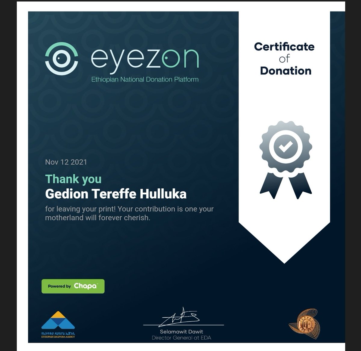 #EyezonEthiopia hashtag on Twitter