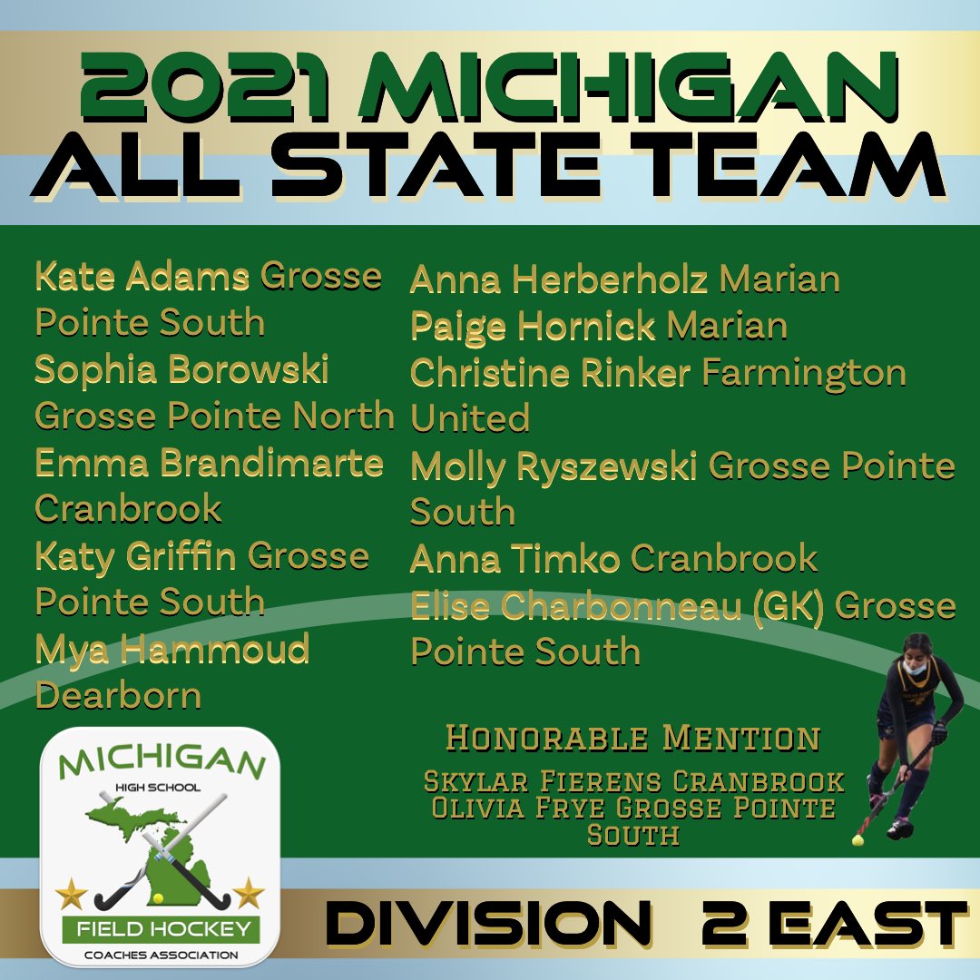 Congrats to these athletes from the East side of Michigan!