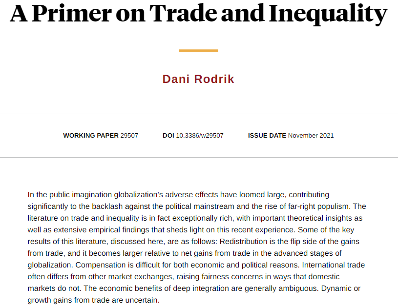 nberpubs's tweet photo. A review of what economics tells us about the relationship between trade and distribution, from @rodrikdani https://t.co/n5nmee3w9q https://t.co/UPwt6yascW