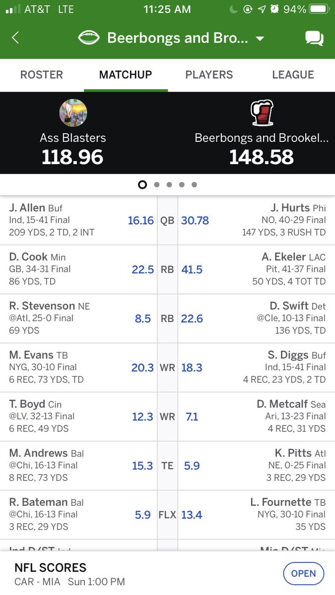 brooksterrrrr's tweet photo. @AustinEkeler I have started you since week one and I’m now 9-2🤩🏈 thank you!! @AustinEkeler https://t.co/Q15qC87w6V