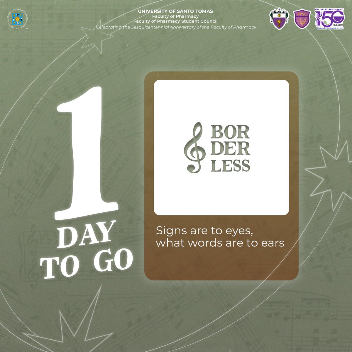 ustfpsc's tweet photo. Only ONE DAY TO GO before BORDERLESS: Deaf Awareness Orientation! 
Take this chance to see more of who they are and to understand their experiences so we, too, can develop inclusivity for everyone.
Come and connect with us tomorrow from 2:00-6:00 PM!
#Borderless2021
#nowaybutup💜 https://t.co/Ii5uJ7fXHM