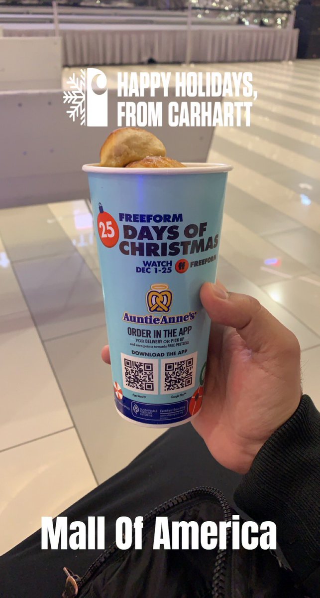 airhasiescardo's tweet photo. Yesterday inside @mallofamerica! Happy Thanksgiving 2021! Can’t wait for @25Days of Christmas Celebration by watching @freeform starting on December 1, 2021! #LifeInMinny #SeasonsGreetings #HasiAganistTheWorld https://t.co/4bijW7yi6s
