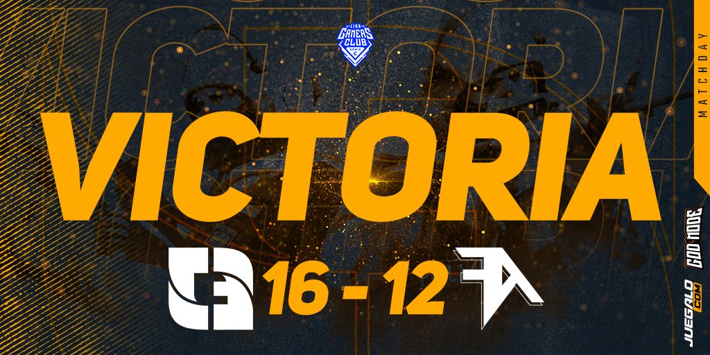 JuegaloEsports's tweet photo. ¡Victoria!
Luego de una maravillosa remontada logramos salir victoriosos ante @fisuarmyesports con el marcador 16-12
GGWP!
#csgo #counterstrke #GOJE https://t.co/VtvwlWvrNd