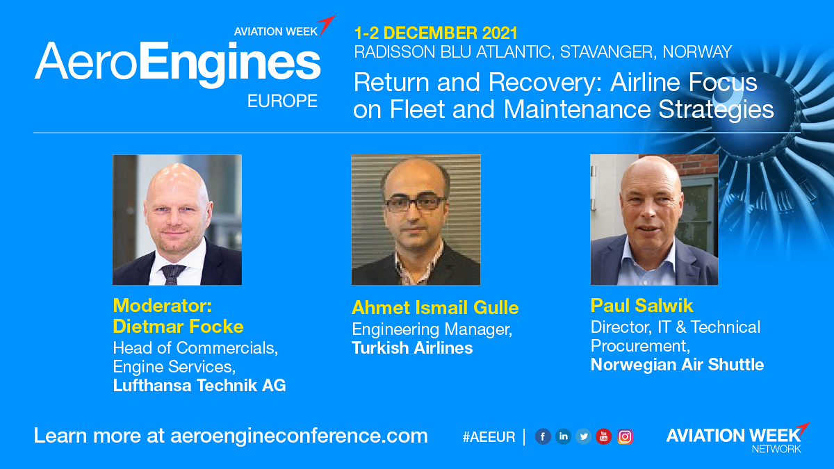AvWeekEvents's tweet photo. Hear from the airlines at Aero-Engines Europe next week! Exploring different projections for the rate of returning passengers and the implications for the operators. What are the consequences on engine and fleet retirements?
https://t.co/DwBvLxtbRi
#AEEUR #AeroEngines #Aviation https://t.co/MJtYaFWcXj
