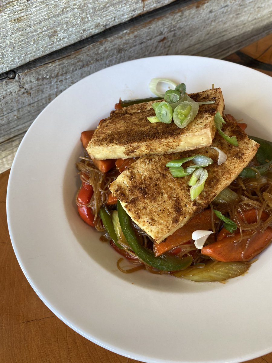 Tuesday Features: Italian Sausage and Bean Soup, Crispy Tofu Teriyaki Stir Fry (vegan), and $5 Caesars!
