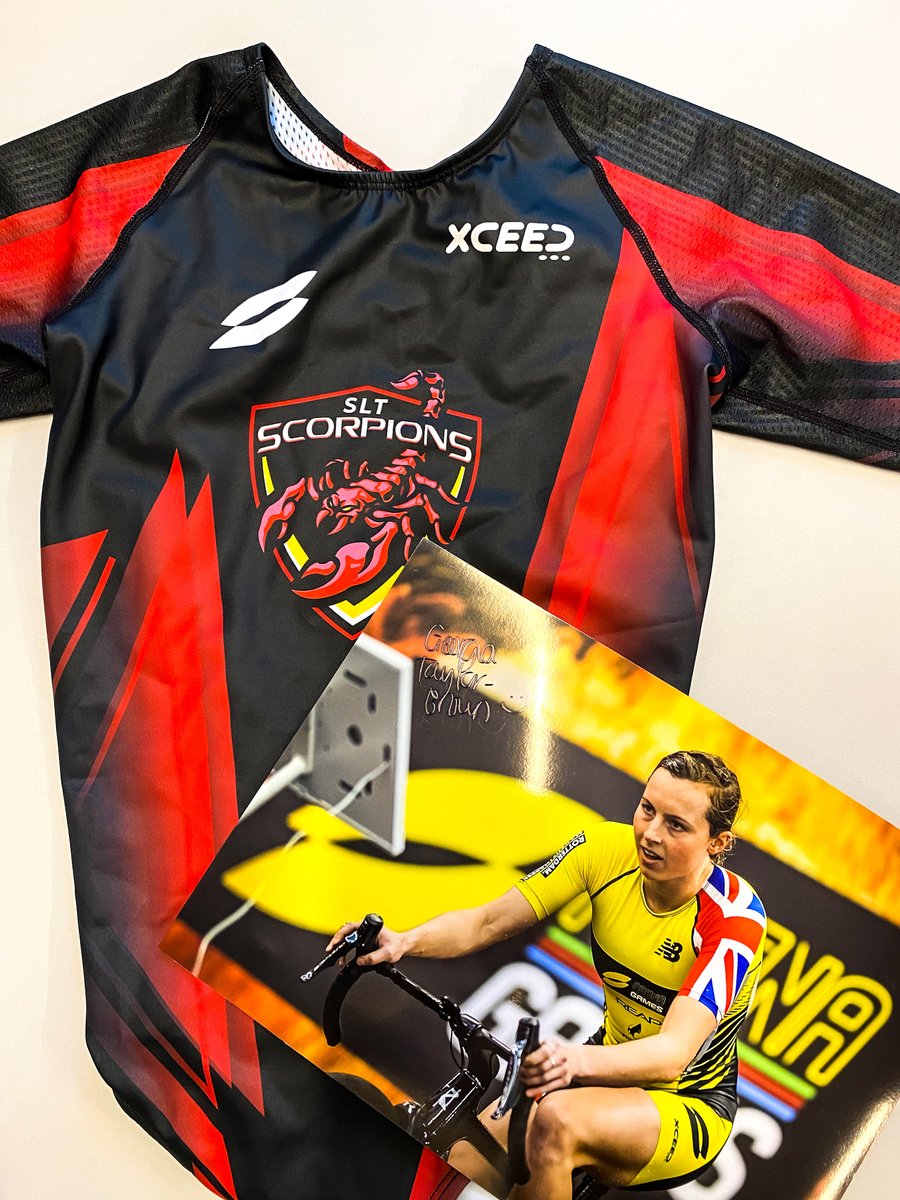 Want to WIN a signed photo and #SLTScorpions tri-suit by SLT Championship Winner and Olympic medallist <a href="/georgiatb/">Georgia Taylor-Brown</a>  !? Follow and Retweet for a chance! 🎉🤩 #giveaway
