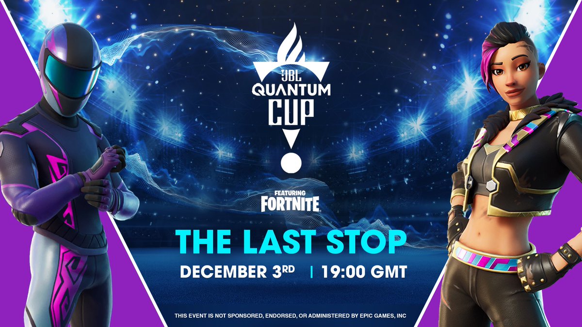 Did you miss the JBL Quantum Cup Qualifiers? Still want a chance to qualify for the finals?   Announcing The Last Stop, where 50 duos will drop into a gunfight tournament and compete for the remaining spots!    Sign up here 👉   #JBLQuantumCup #TheLastStop 