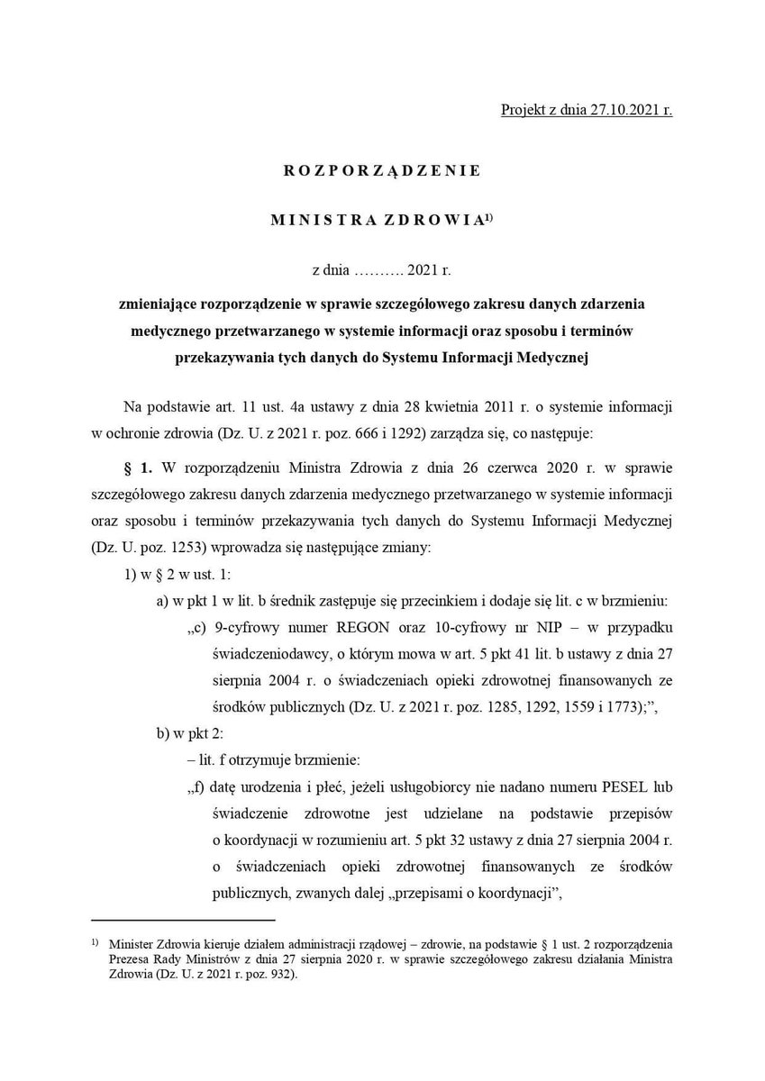 krzysztofbrejza's tweet image. Rząd od 1.I wprowadza rejestrację ciąż. Wszelkie podmioty lecznicze będą wprowadzać do Systemu Informacji Medycznej info o pacjentkach z ciążami.
Skierowałem w tej sprawie interw. do Min. Zdrowia. Domagam się wyjaśnień:
- kto zainicjował tę zmianę?
- jaki jest jej faktyczny cel?