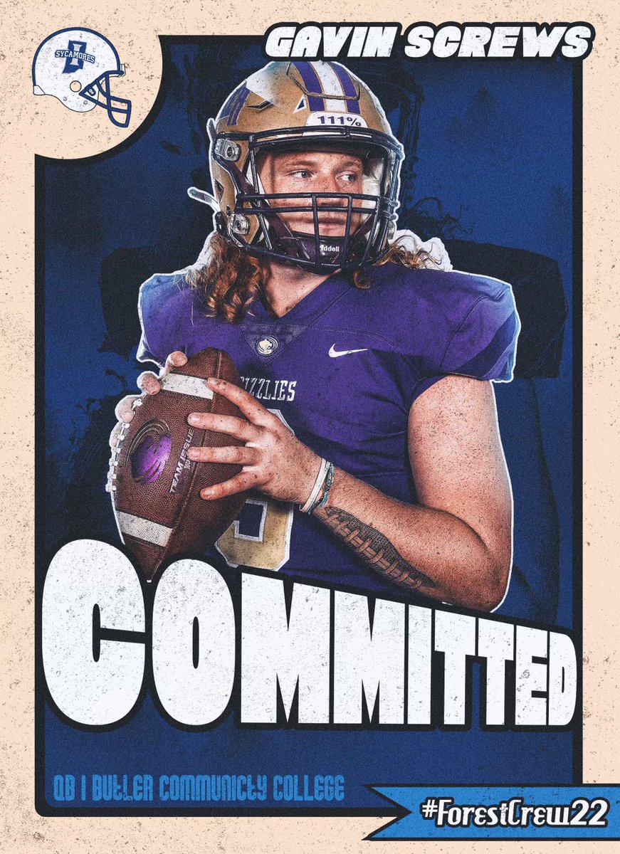 CoachGavScrews's tweet photo. COMMITTED TO INDIANA STATE UNIVERSITY!!! Let’s go!!! So pumped to start this journey with @CmalryMallory and this program!!
#ForestCrew22 #MarchOn #LeaveNoDoubt @SycFBRecruiting https://t.co/du5ZjRtYdZ