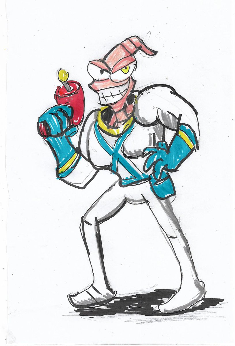 Cartoontriper1's tweet photo. Earthworm Jim is Here #EarthwormJimIsBack #EarthwormJim https://t.co/B70FR5jrw5