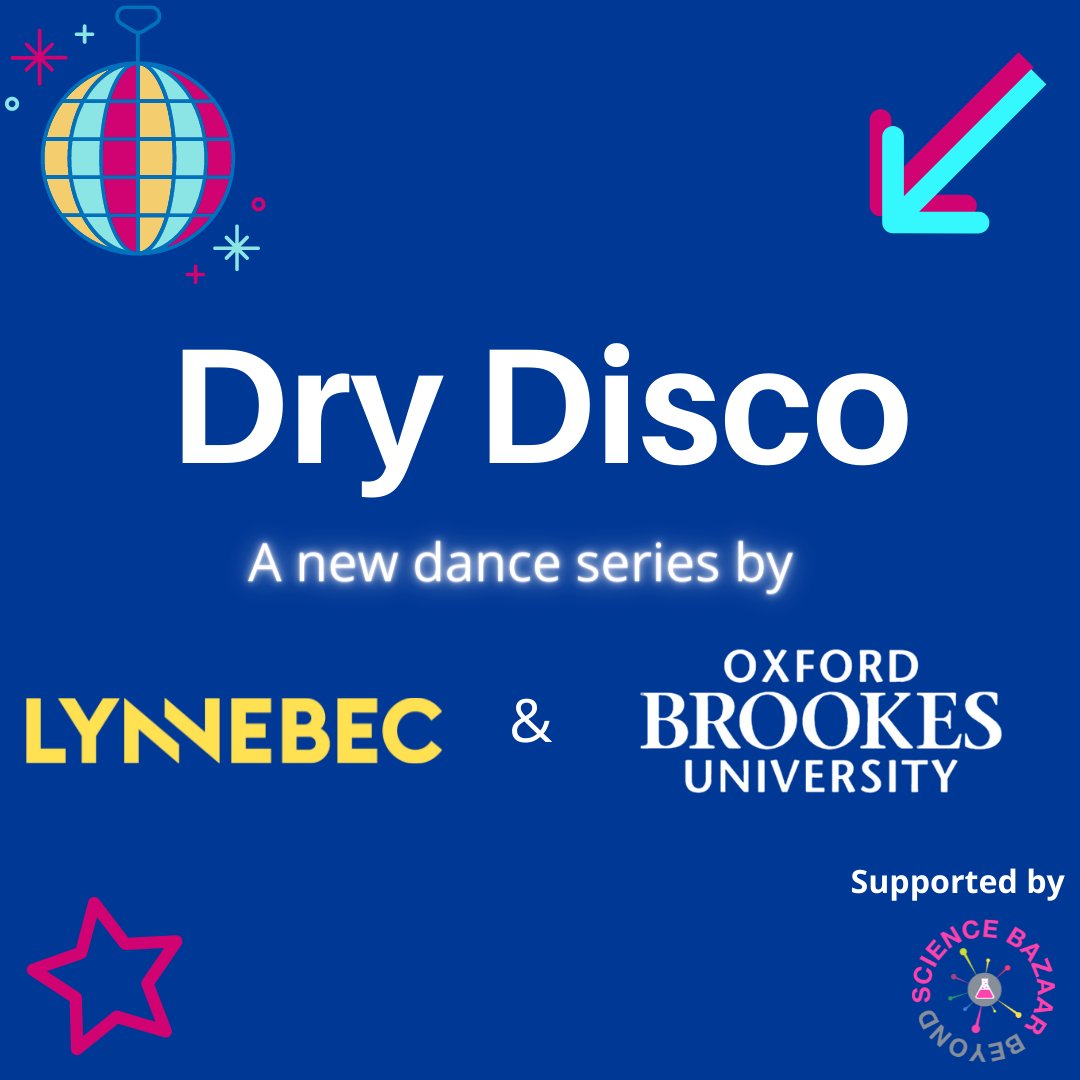Introducing a brand new online dance series coming to your living room! It’s DRY DISCO! Join @lynnebec2 &amp; <a href="/I_am_emma/">Dr Emma L Davies</a> in Jan 2022 for 5 fun-filled workshops raising awareness around alcohol consumption &amp; wellbeing via dance. #DryJan #TryJan #DryDisco eventbrite.co.uk/e/dry-disco-ti…