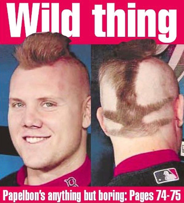 Happy Birthday to Jonathan Papelbon! This hair cut was from a bet he had with 