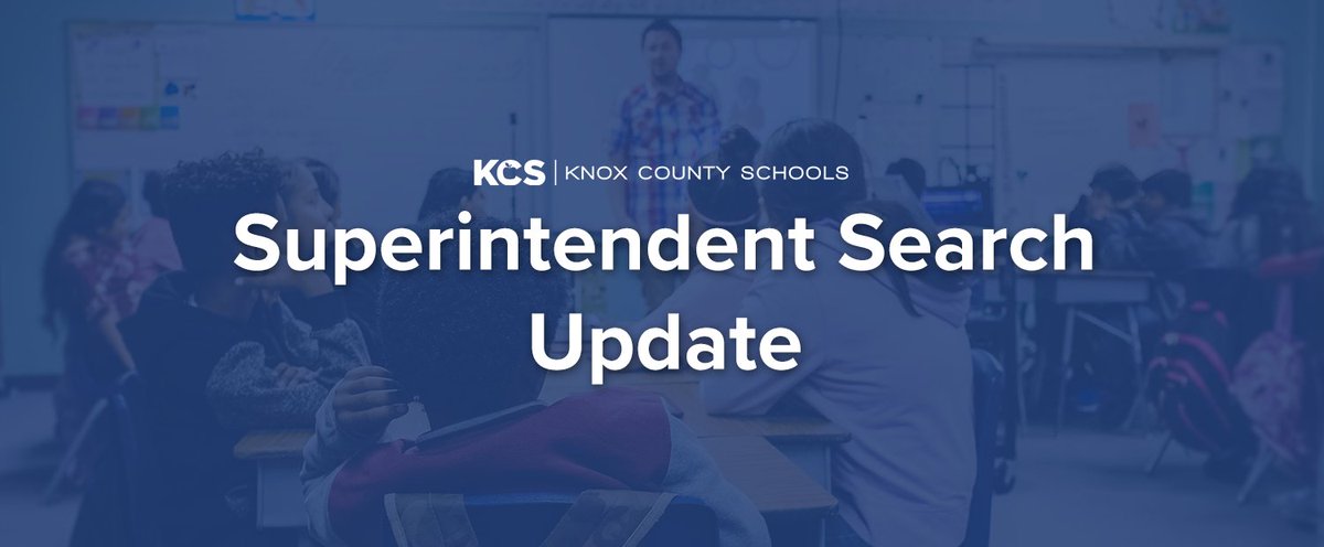 We’re excited to announce three opportunities for students to give feedback about the Superintendent Search! And don’t forget that any stakeholder who can’t attend one of our community forums can complete an online survey and find details at knoxschools.org/supersearch.