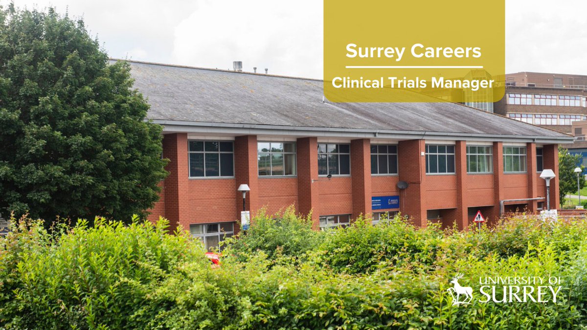 UniOfSurrey's tweet photo. We're looking for an experienced Trial Manager for an exciting opportunity within the Surrey Clinical Trials Unit (CTU) team and be responsible for the prep, execution, monitoring &amp; reporting of a large trial funded by NIHR HTA.

Interested? Apply here | https://t.co/R0zxURGcdK https://t.co/eDtq8GwhKr