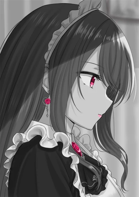 #郡道新衣装 #3年0組黒板新聞
とても好きなタイプのメイド服で素敵。 