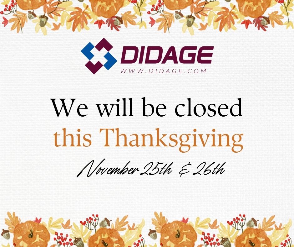 DidageSales's tweet photo. Happy Thanksgiving everyone!  Have a wonderful holiday with friends and family! https://t.co/ccWEdg16RR
