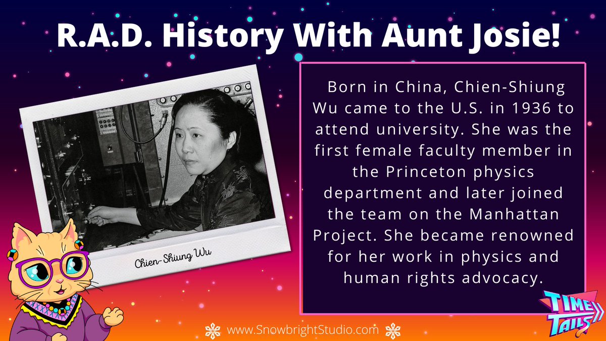 sbrightstudio's tweet photo. Known as the “First Lady of Physics,” Chien-Shiung Wu’s work helped push the industry of nuclear research. #RADHistory https://t.co/UQC6MMcZva