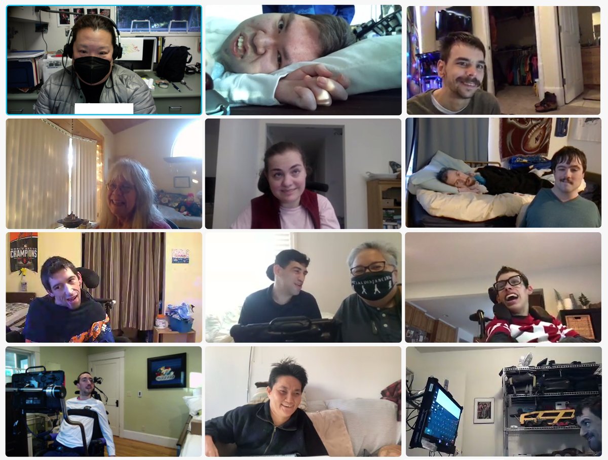 Shout out to Bridge School's BCTAC Crew &amp; friends/family of the Crew!!! We are grateful for the Leadership Committee and the Coordinator of the Crew for leading this team of friends in planning activities and ever evolving this outreach program for individuals who use AAC.