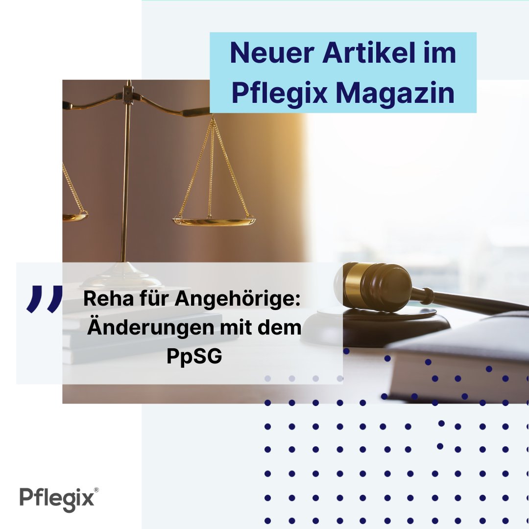 Dank des Pflegepersonal-Stärkungsgesetzes (PpSG) könnt ihr leichter eine #medizinische #Reha in Anspruch nehmen. Wir erklären, welche Änderungen für euch relevant sind. 💚
Schaut jetzt rein: bit.ly/30Sa1s1 
#pflegix #wecare #pflege #betreuung #alltagshilfe