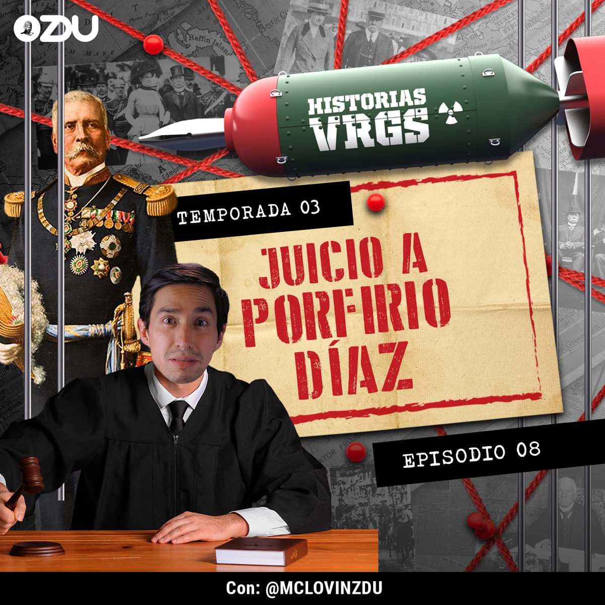 ZDUMX's tweet photo. En este nuevo #HistoriasVRGS enjuiciamos a Don Porfirio Díaz, para muchas y muchos fue un héroe pero para otros no tanto. ¿Héroe o villano o simplemente un Dictador? Decídelo tú después de escuchar y ver este episodio 👉🏼 https://t.co/gUET3Y7kOn https://t.co/GEUxJJBsJJ