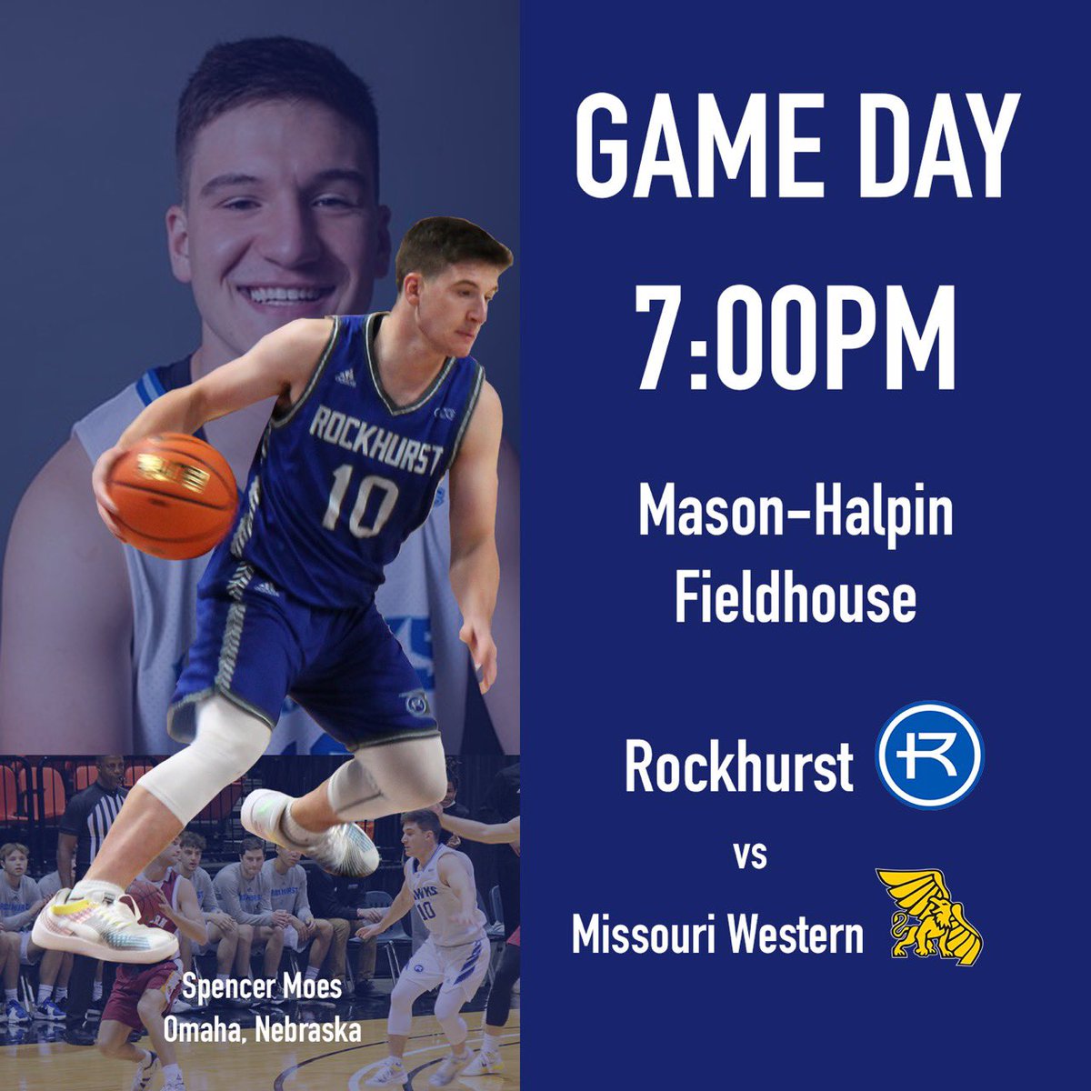 RockhurstMBB's tweet photo. Mason-Halpin Fieldhouse going upโฆ on a Tuesday. #GameDay #RockSolid https://t.co/avKKL8Bf5V
