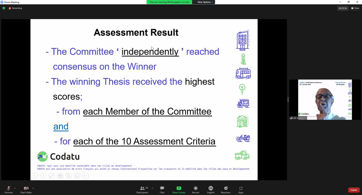 Thank you <a href="/CODATU_org/">CODATU</a> for awarding me today the prize as the author of the best PhD thesis on Urban Mobility in Developing Countries. Tks <a href="/drkarenlucas/">Karen Lucas 🏴󠁧󠁢󠁷󠁬󠁳󠁿🦔🐝</a> and Dr Paul Timms for the guidance at the <a href="/ENVLeeds/">Faculty of Environment - University of Leeds</a> <a href="/UniversityLeeds/">University of Leeds</a> #transport #accesstohealthcare #accessibilityneeds