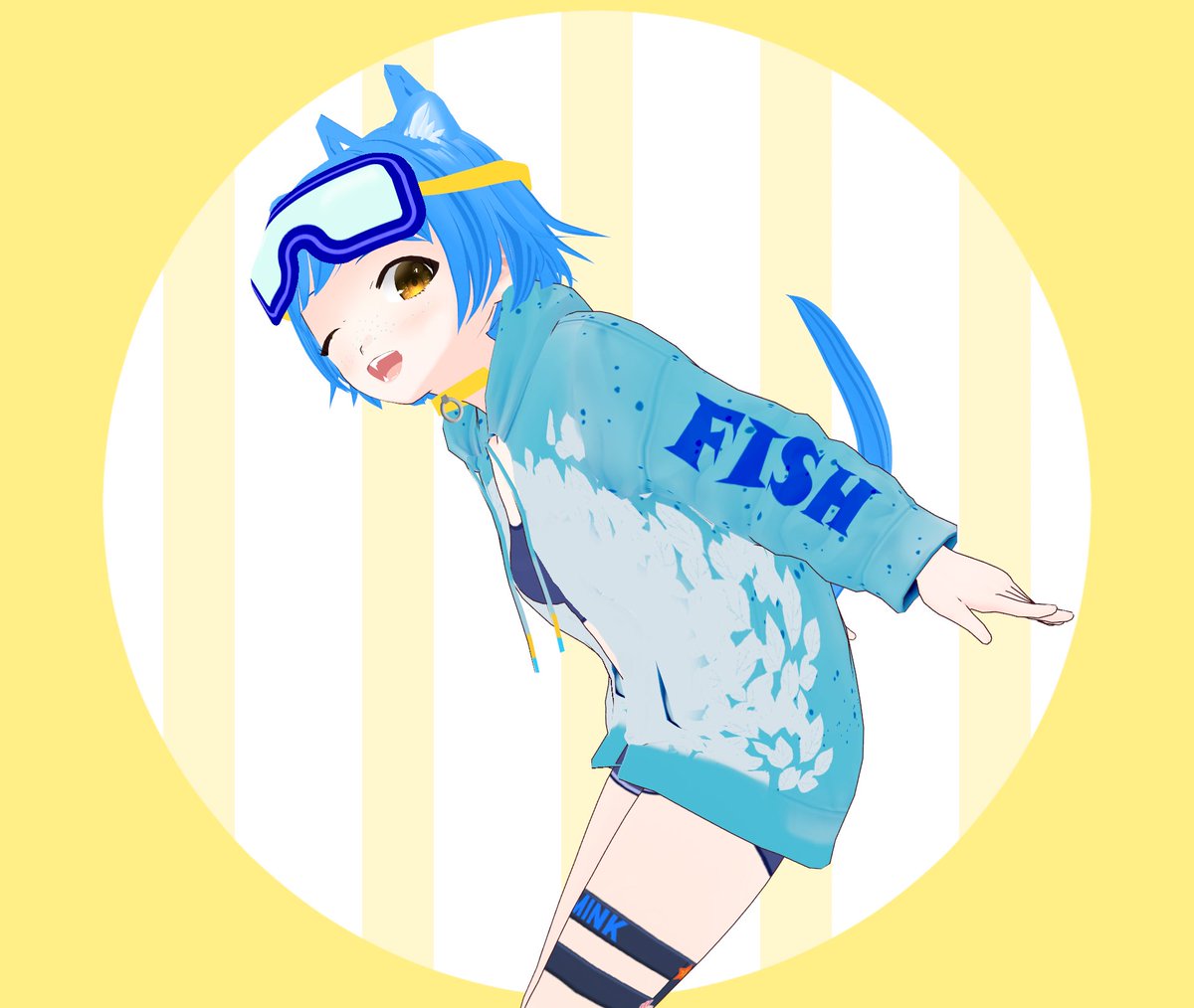 MilkinMicrowave's tweet photo. I'm addicted to this pose in Vroid Stable so therefore I must use it on EVERY model. It's the law. #VRoid #VRoidStudio #VRoidStable #Vtuber https://t.co/JhIS9b8d8w