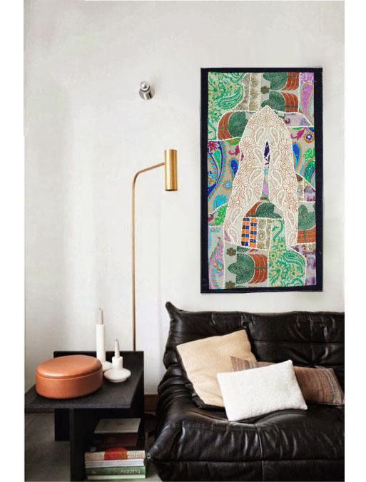 ASIAN WALL ART HOME DECOR RUNNER MODERN HANGING TAPESTRY INDIAN VINTAGE WORK TI19