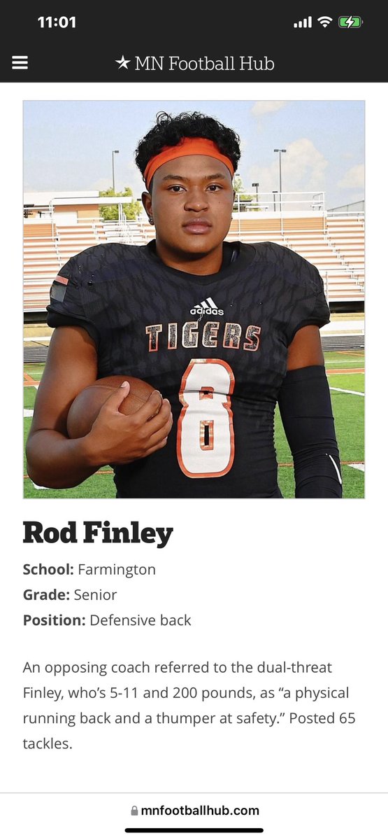 Excited to make Star Tribune All-Metro first team defense. mnfootballhub.com/news_article/s…