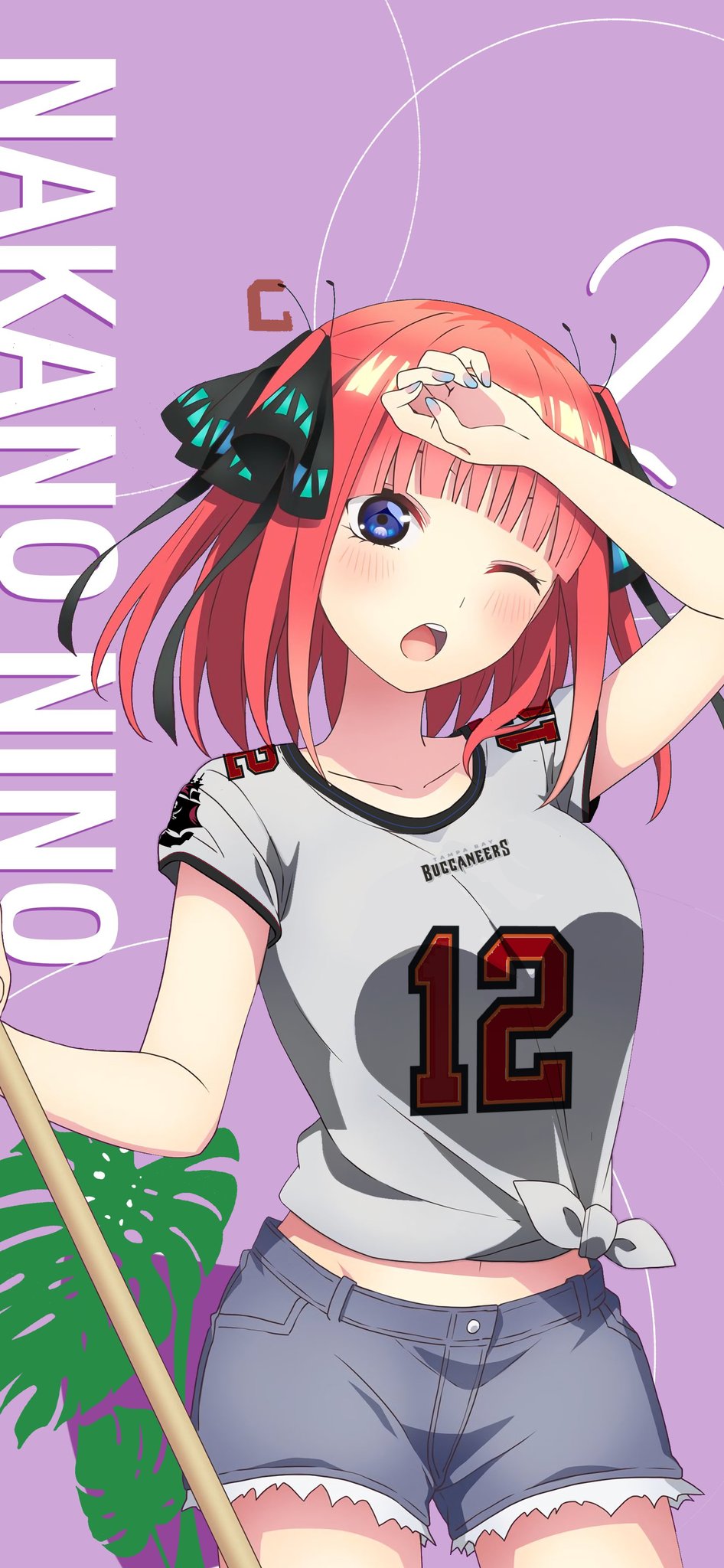 Twitter 上的gostlyxz Nino Nakano Con El Jersey Del Actual Campeon Del Superbowl T Co Lqmaqnnugt Twitter