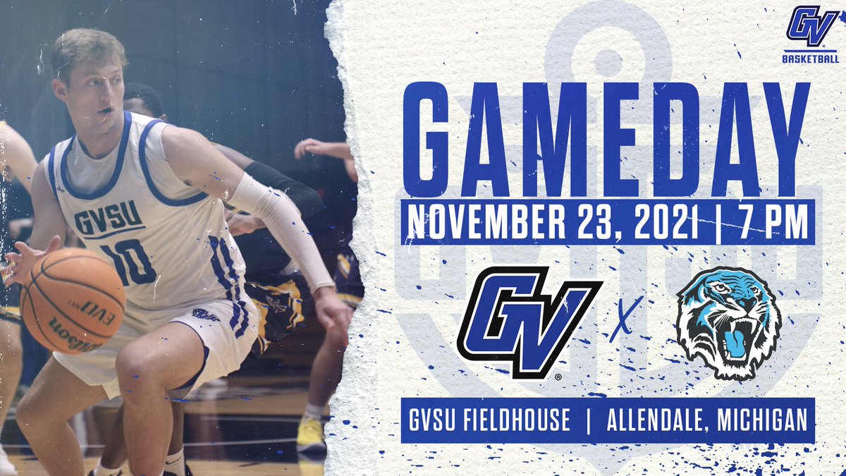 gvsubasketball's tweet photo. GAME DAY!!

Your Lakers start a three-game week by hosting the Grace Christian Tigers tonight!

📍 Allendale, MI
⌚️ 7 PM
📊 https://t.co/XxhA5NL8ml
📺 https://t.co/KvmZNKdfKB
📻 @TheTicketMI (1340 AM)
🗣 @JakeLevyVoice 

🏀⚓️☝️ https://t.co/BNWSwpzPxd