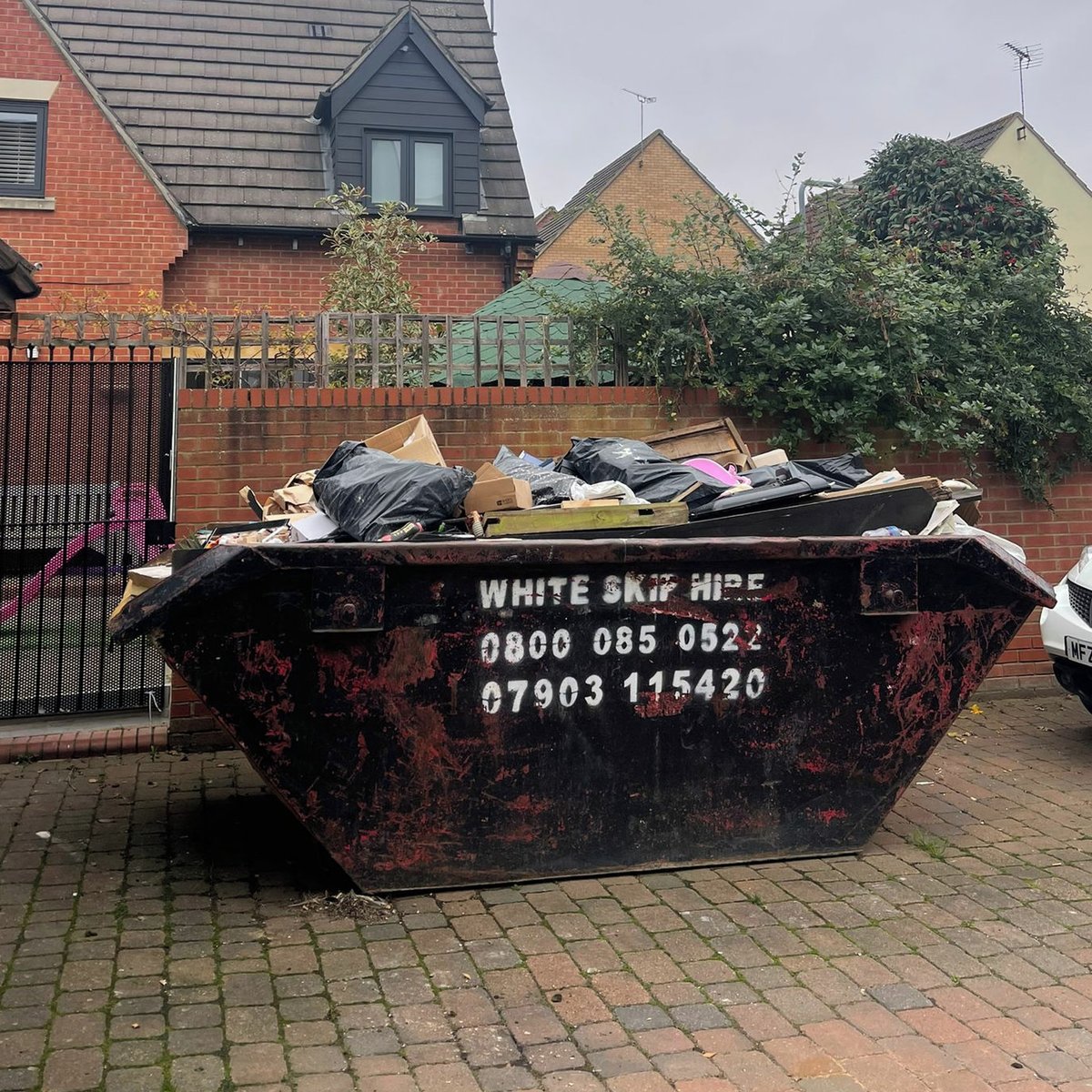 Full-loaded in Chigwell. ♻️ <a href="/WhiteSkipHire/">White Skip Hire</a>

To speak to one of our professional and trusted team members, do not hesitate to call: 02085951388 📲⁣

#SkipHire #WasteManagement