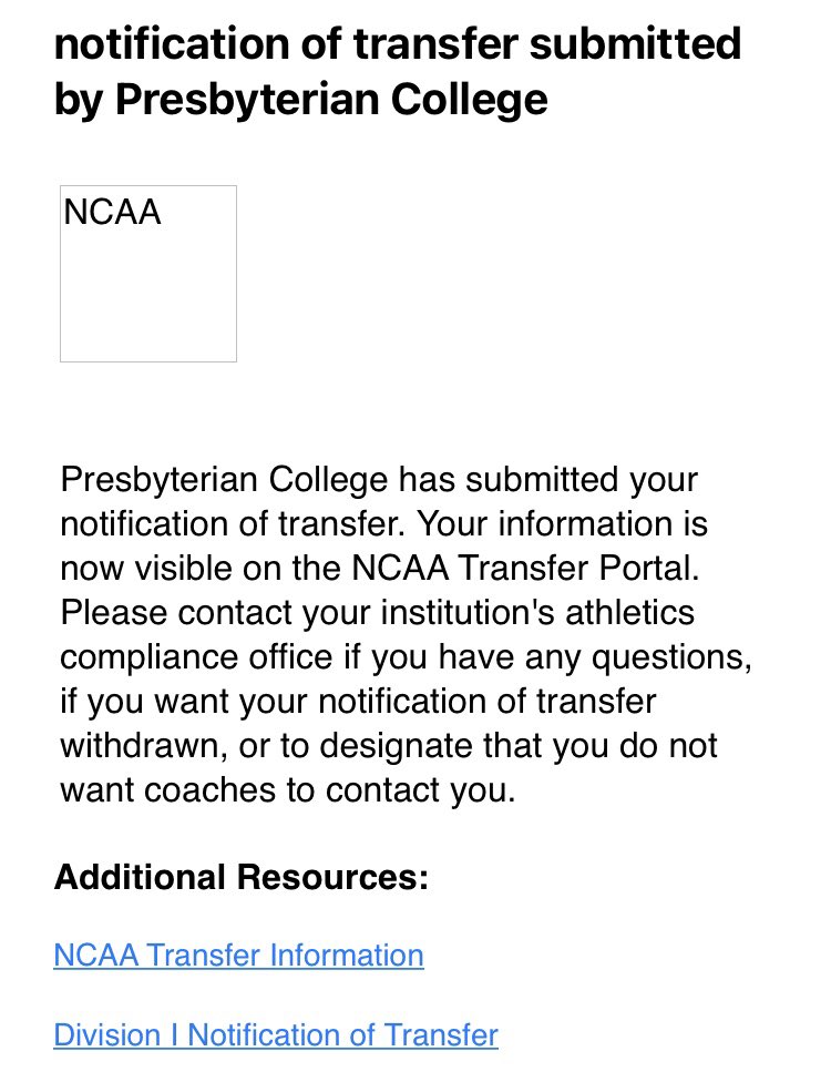 MackSimmonsIV's tweet photo. I have officially entered the transfer portal. I couldn’t be more thankful for all of the coaches, teammates, and memories I have had during my time at Presbyterian College. Film is in the link below. https://t.co/NSf6qveAIq https://t.co/v3GZTOIlC9