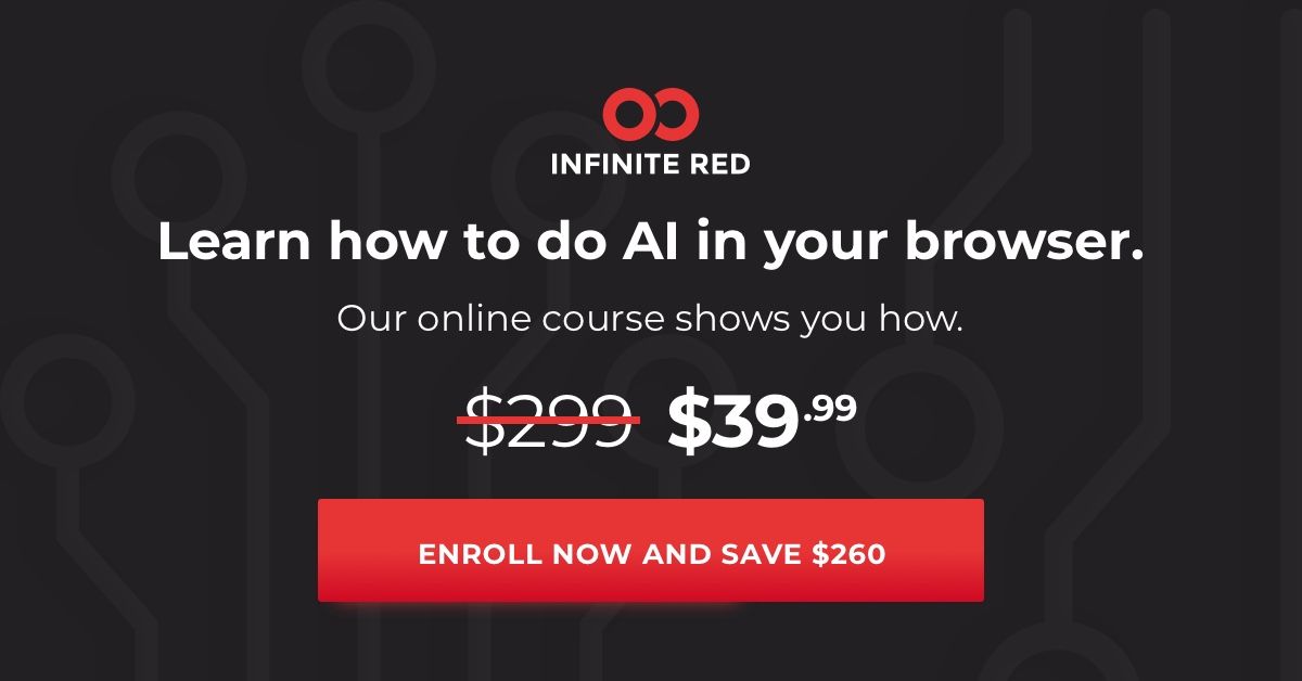 Get our $299 course for a steal!

BLACK FRIDAY #AI with #TensorFlowJS 

academy.infinite.red/p/beginning-ma…