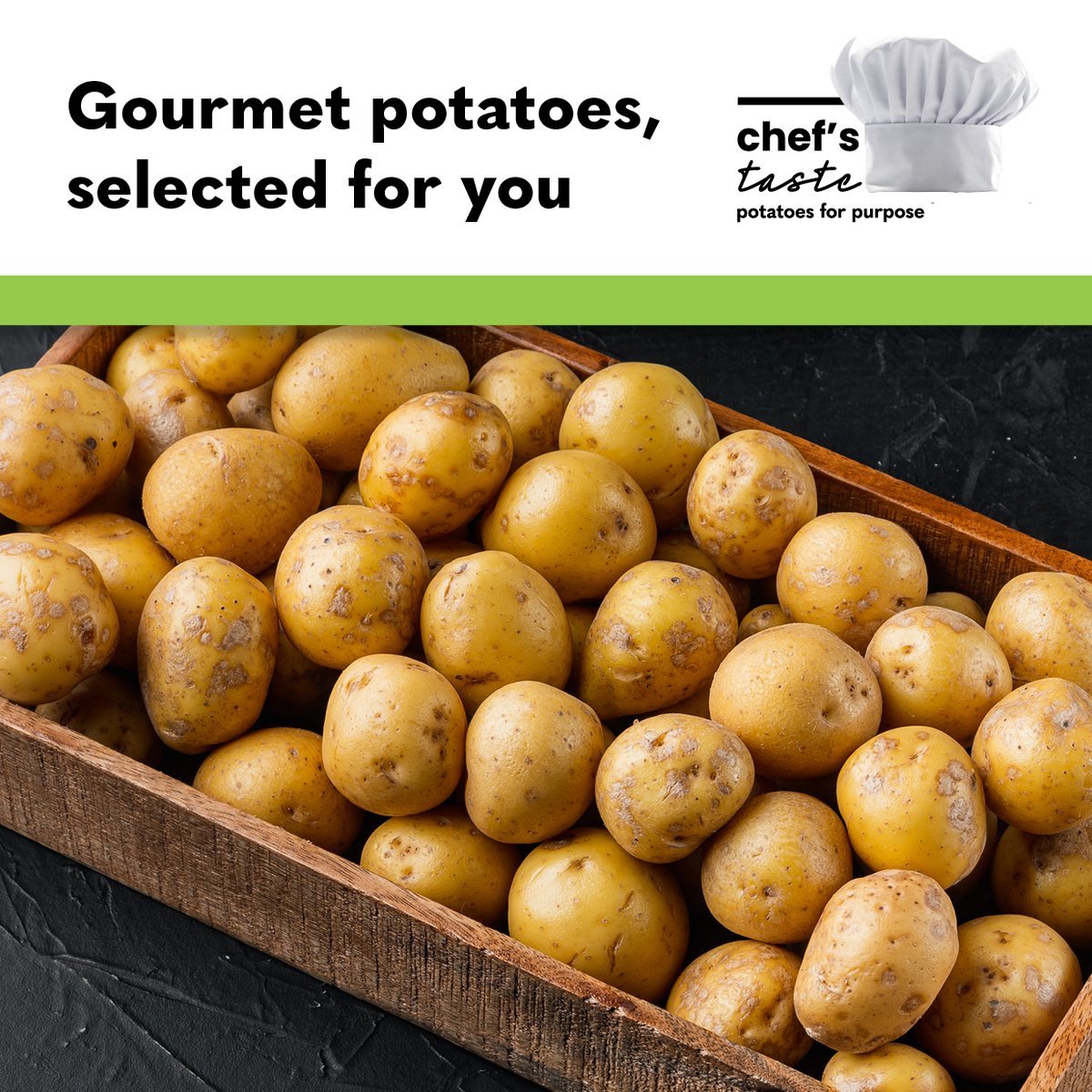 Chef’s Taste is our unique, gourmet range of fresh potatoes. Working with renowned chefs we have developed the ideal potato for every culinary purpose. Explore our range: linwoodcrops.com/chefs-taste/