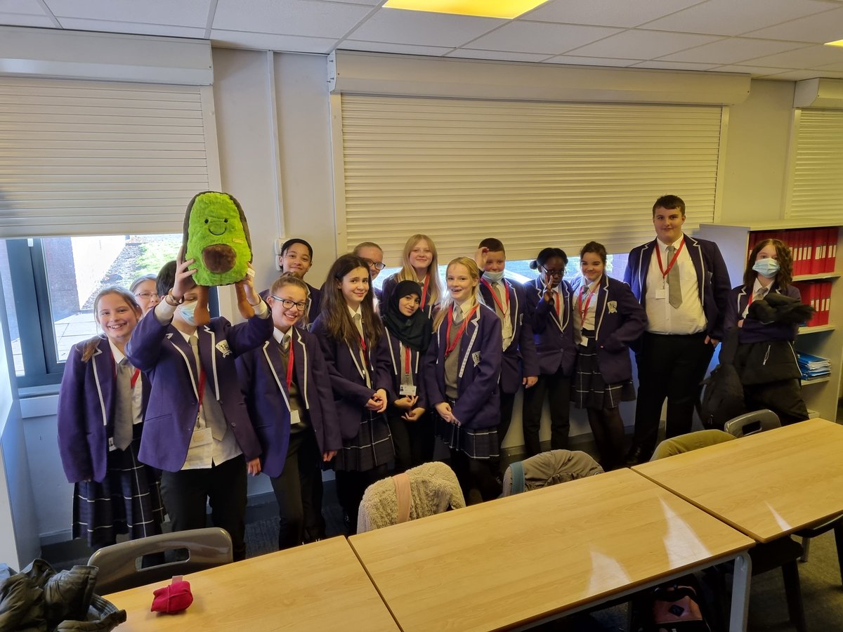 mrs_ewalker's tweet photo. 8E have loved being in charge of @AhsWellbeing 's mascot this week; fondly named "Alfie the Avocado" 🥑. All will be revealed soon @NED_DT !! @AldersleyHighSc https://t.co/FTIpuMTPDC