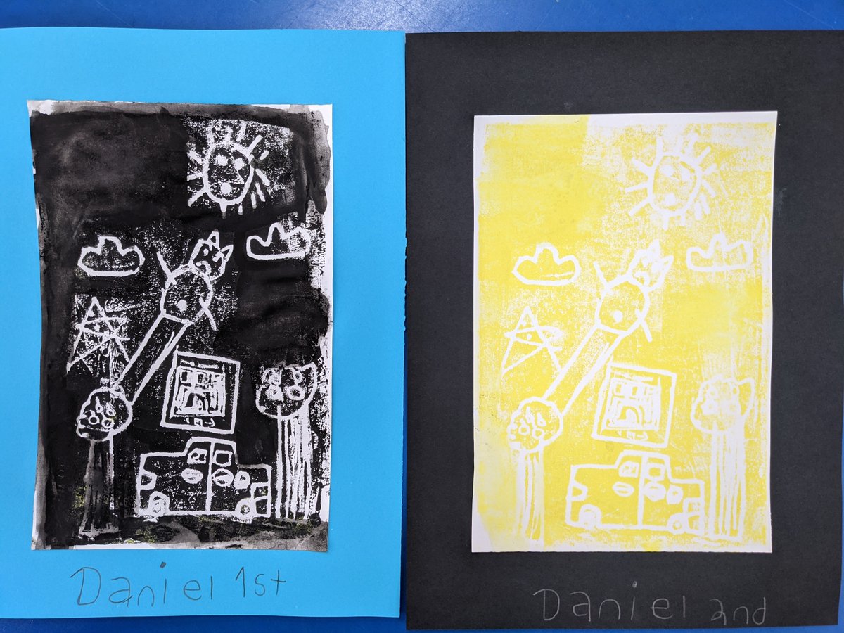 ruthcbyrne's tweet photo. Second grade students signing & numbering their editions of nature inspired prints. We painted water onto less successful prints to help smooth the color.π
#arted #arteducation #artsed #elementaryart #mansfieldartnj #mansfieldelementary #dragonlearners #artclass #printmaking https://t.co/RXz6L4QLzX