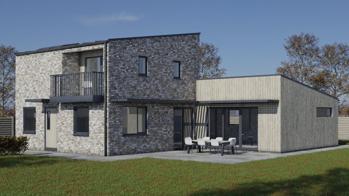 This Eastbourne dwelling will use timber cladding and a zinc roof to achieve a contemporary, low energy design with an abundance of natural light.