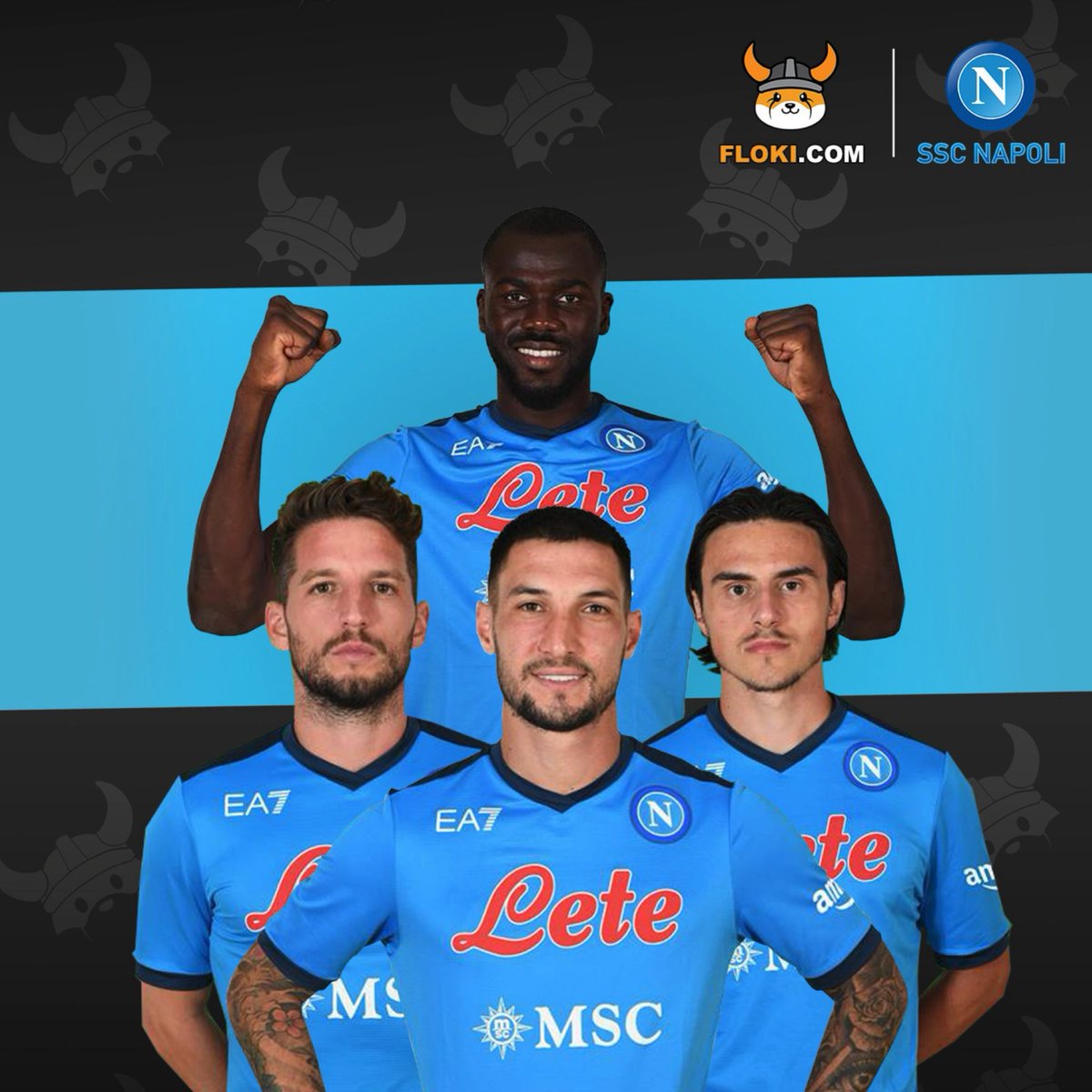SabreEthereum's tweet photo. I am proud to announce @RealFlokiInu have partnered with @en_sscnapoli ⚽️

This strategic partnership further legitimises the values that our community stands for, this $FLOKI movement cannot be stopped‼️

The #FLOKI Vikings salute you, welcome to our family #NAPOLI ‼️⚔️ https://t.co/6CTeqFqj12