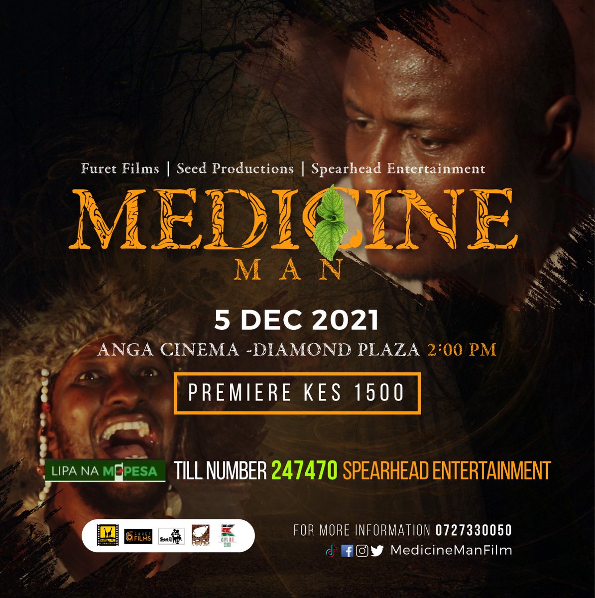 FilmMedicine's tweet photo. Andú etú, it is end month.
Here is a plot to use your hard earned money on. So worth it. No regrets. 😁😁
#MedicineManFilm
@furetfilms @SeeDProductions @SpearheadEnt @kenyafilmcomm @crimsonMultiMedia @MyMoviesAfrica1 @kenyafilmschool https://t.co/Z8BlXVfKQe