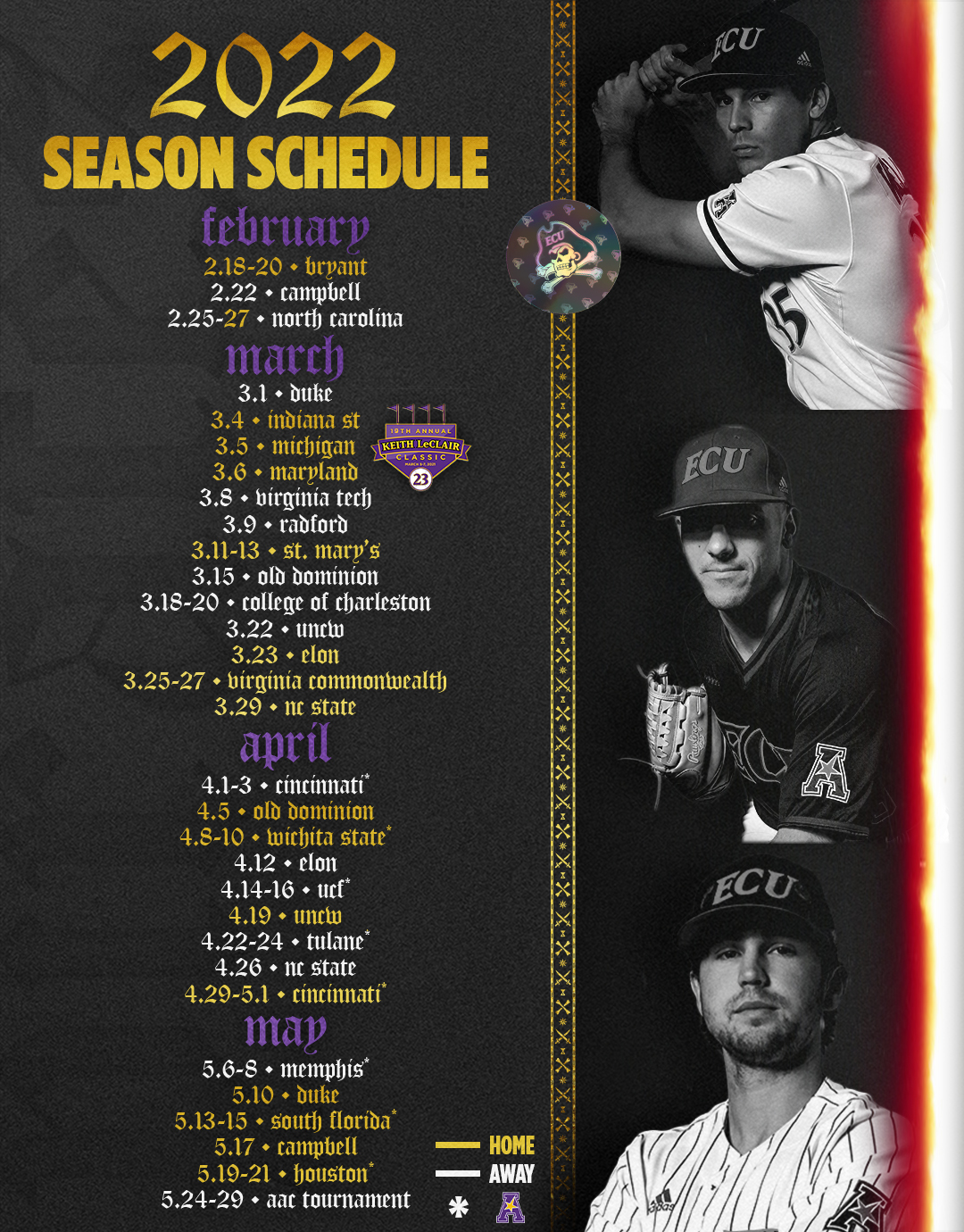 Ecu baseball schedule deals