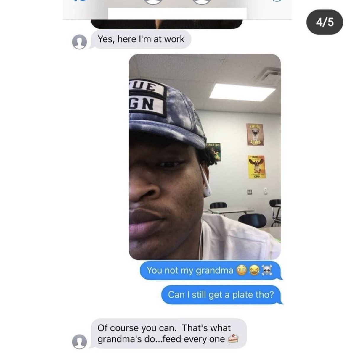 somegoodnews's tweet photo. This grandmother mistakenly texted a Thanksgiving invite to the wrong number. Read what happens next. ❤️ 

📷: Jamalhinton12 on Twitter https://t.co/oknVmPRNKc