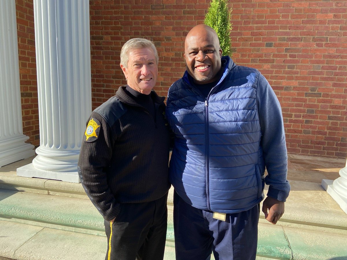 Always good catching up with the Sheriff <a href="/RCSD/">Richland County Sheriff's Dept.</a>