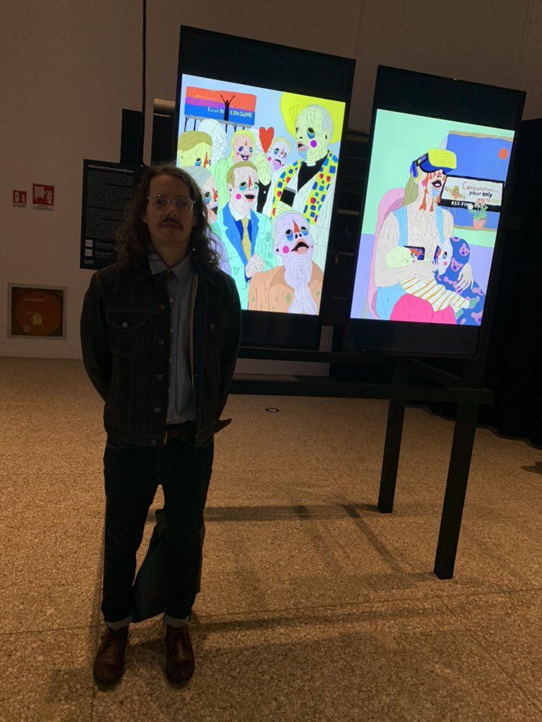 toadswiback's tweet image. Holy shit. @dartmilano is going OFF. @wrongtheorynft curated a beast of a goddamn exhibition. can’t believe I’m next to the most talented artists in the world. grateful beyond comprehension. #dart2021 #WrongtheoryNFT